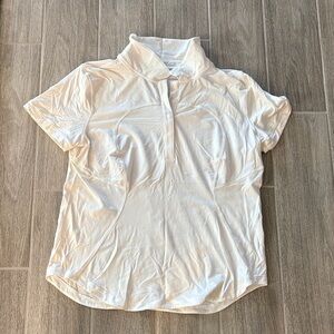 lululemon athletica Cream Button Down Shirt